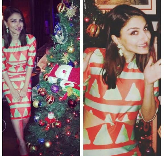 Soha Ali Khan at her brother's Christmas party | Source: Instagram |