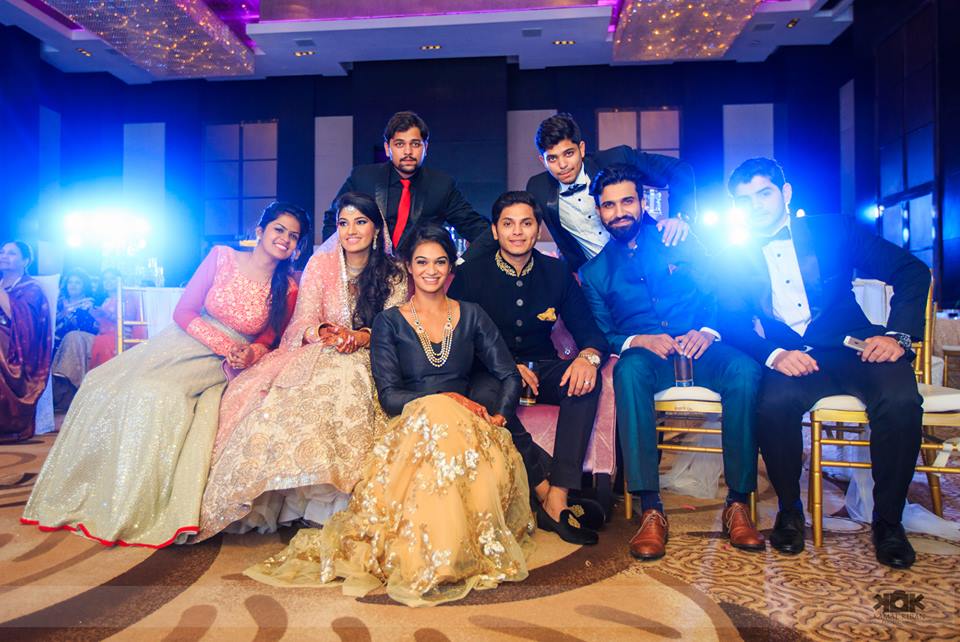 Sania Mirza's sister Anam with her fiancé and friends | Source: Kamal Kiran Photography Facebook|