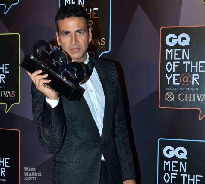 Akshay Kumar at the 2015 GQ Men of the Year Awards (Photo courtesy | Viral Bhayani)
