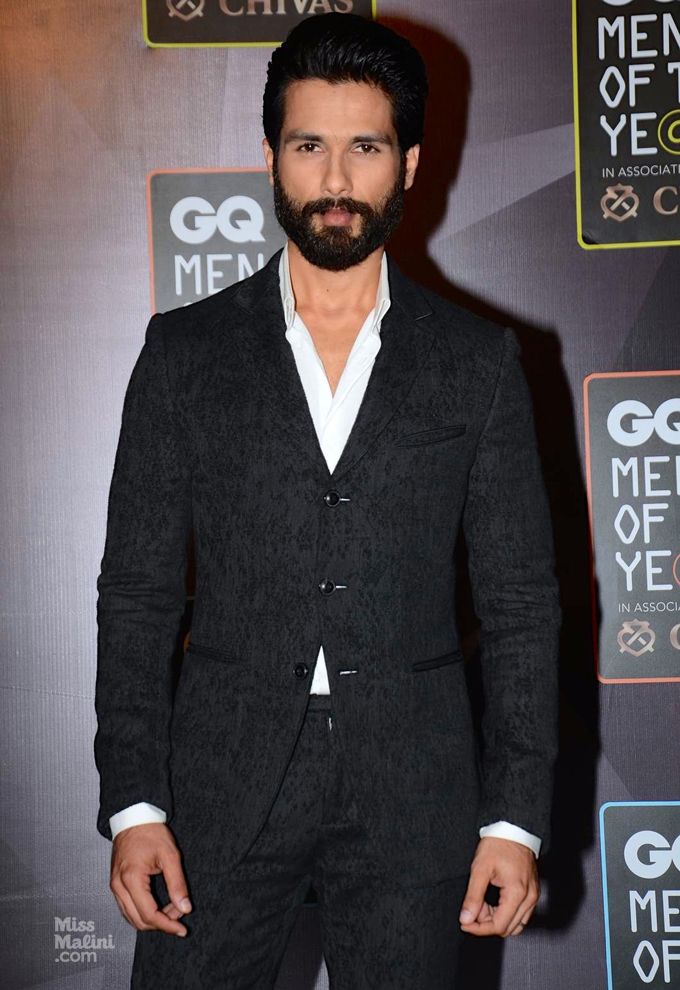 Shahid Kapoor at the 2015 GQ Men Of The Year Awards (Photo courtesy | Viral Bhayani)