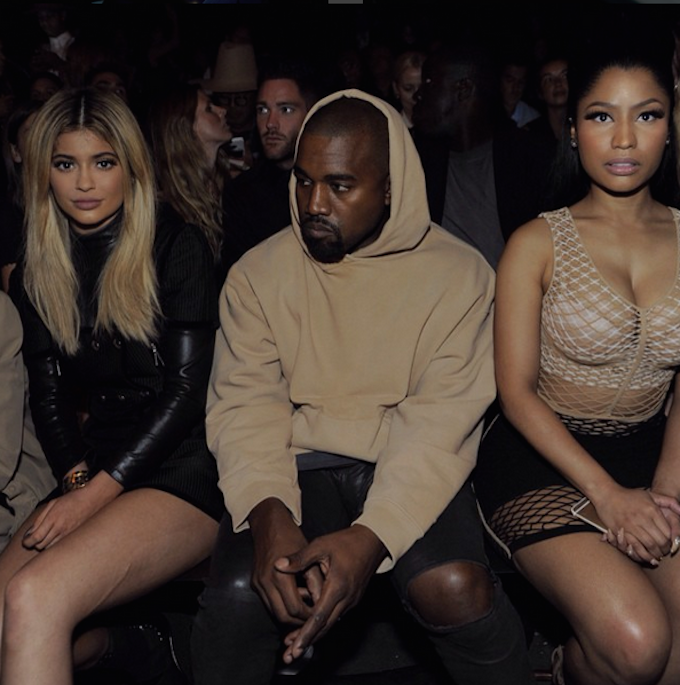 Kylie Jenner, Kanye West, & Nicki Minaj (Instagram | @alexanderwangny)