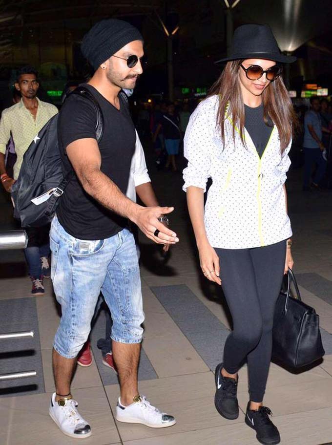 In Photos: Deepika Padukone & Ranveer Singh Were Spotted Kissing At The Airport!