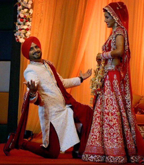 Geeta Basra & Harbhajan Singh's Wedding Ceremony (Source: Twitter)