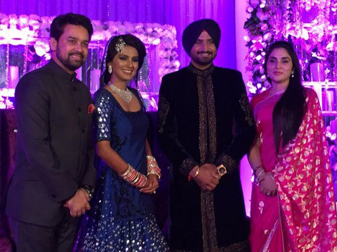 Geeta Basra & Harbhajan Singh's Wedding Reception