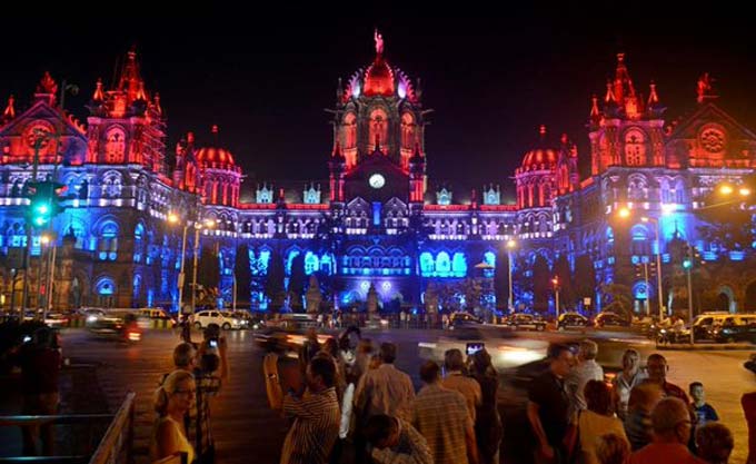 Chhatrapati Shivaji Terminus Lights Up In The Colours Of The French Flag To Show Solidarity, Gets The Colours Wrong