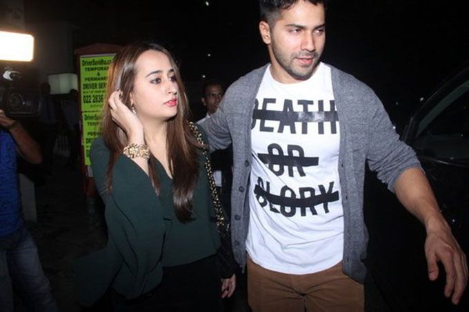 Varun Dhawan &#038; Natasha Dalal Went Out On A Dinner Date Looking Super Cute Together!