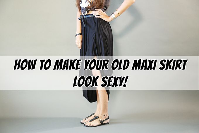 The Easiest Way To Make Your Old Maxi Skirt Look New Again!
