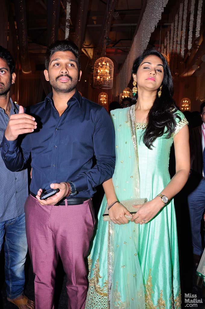 Allu Arjun and Sneha Reddy