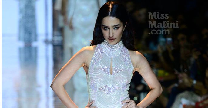 Shraddha Kapoor walks for Namrata Joshipura at Lakme Fashion Week Winter Festive 2015