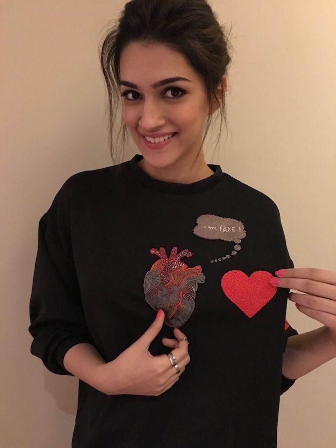 Kriti Sanon Wears Her Heart On Her Sleeve… Quite Literally!