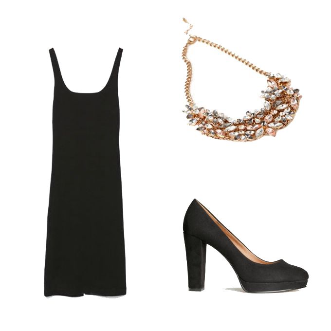 LBD from Zara, shoes from H&M, necklace from Forever21