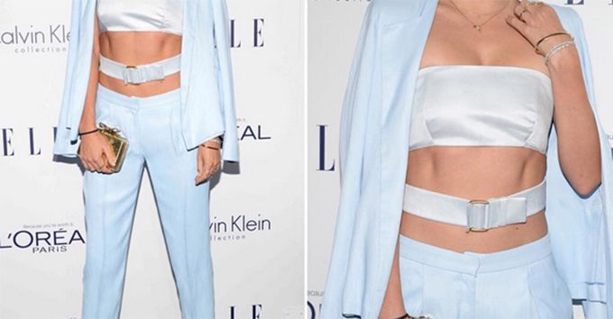 This Model’s Powder Blue Suit Just Took It To The Next Level!