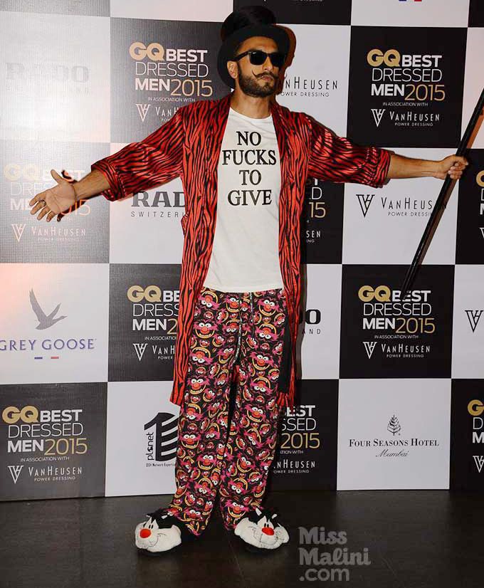 Ranveer Singh at a GQ India event