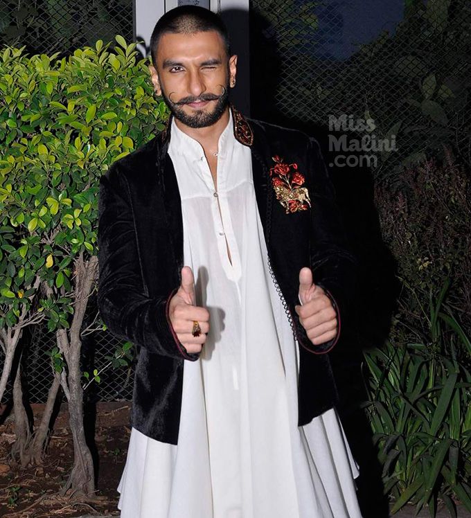 Ranveer Singh arrives | Celebrity outfits, Bollywood fashion, Ranveer singh  hairstyle