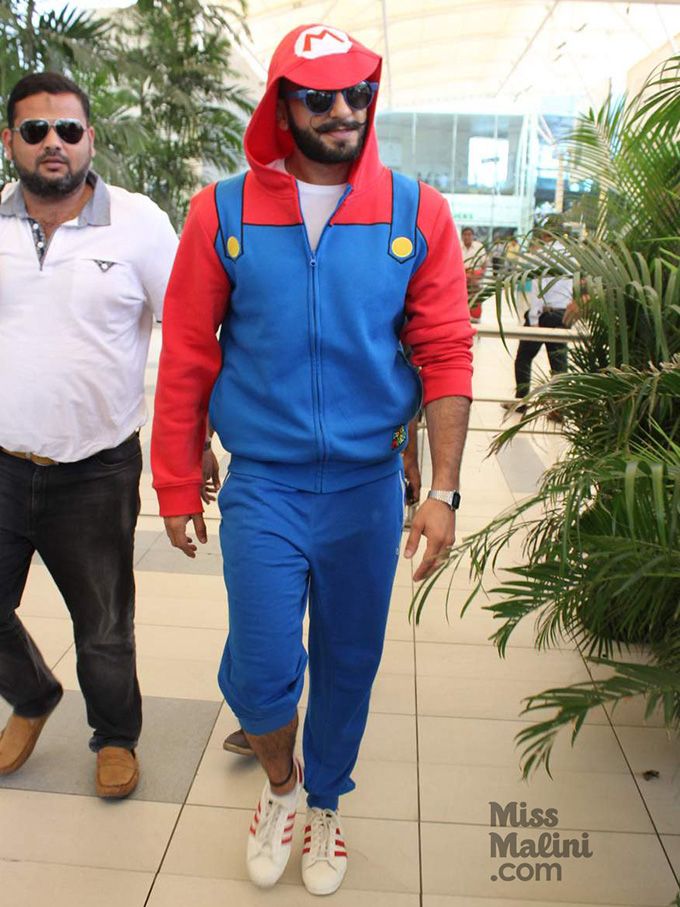 Ranveer Singh brought his A-game. Mario Brothers style