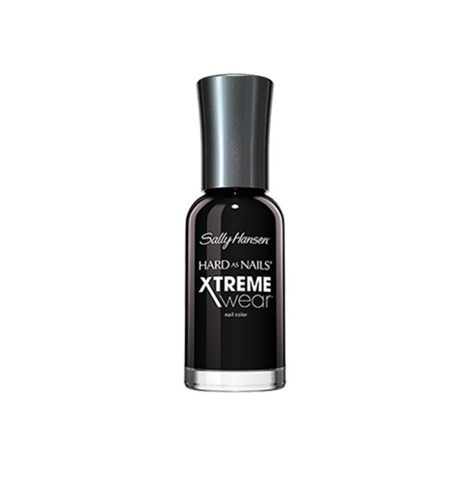 Sally Hansen Hard As Nails Xtreme Wear Nail Color In 'Black Out' (Source: Sally Hansen)