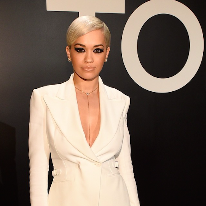 Stop Everything! Rita Ora Just Wrapped Herself In A Christmas Tree To Stay Warm