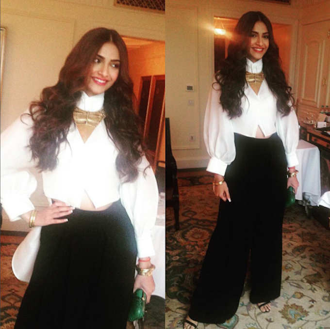 Sonam Kapoor’s Outfit Will Change Your Definition Of ‘White Shirt & Black Pants’ Forever!