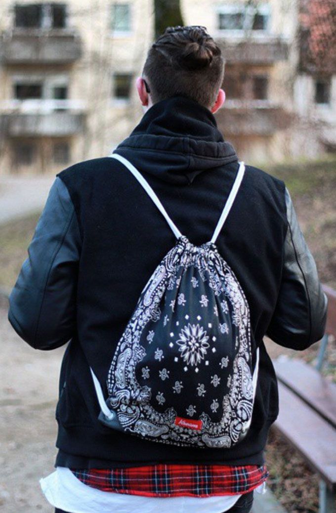 Bandana style backpacks to carry your swag in. (Pic: @fearOfgod on Instagram)