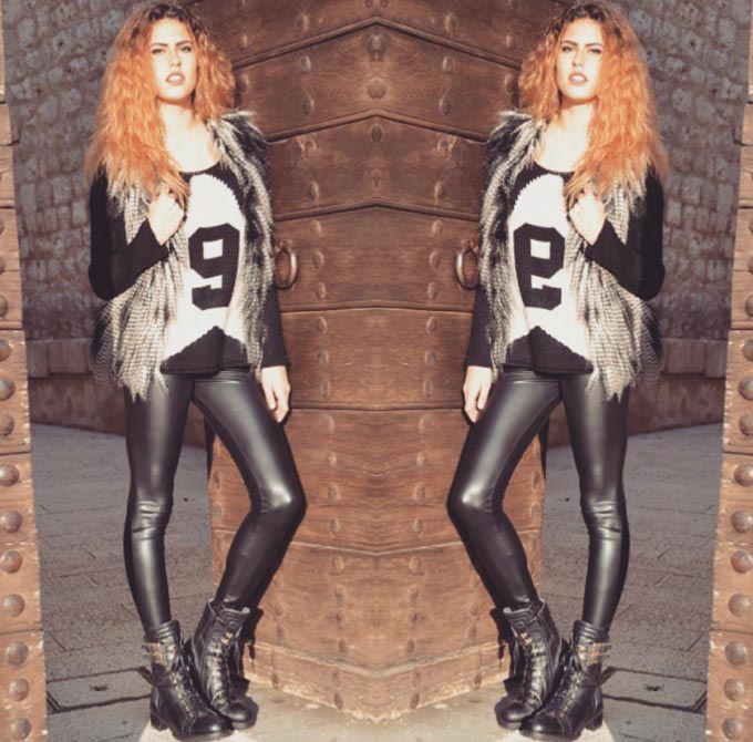 It's time to bring out the trusted leather leggings. (source: @leggings_generation on Instagram)