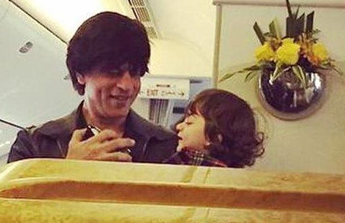 Shah Rukh Khan Was Spotted Spending Quality Time With AbRam In London – Check Out Their Photo!