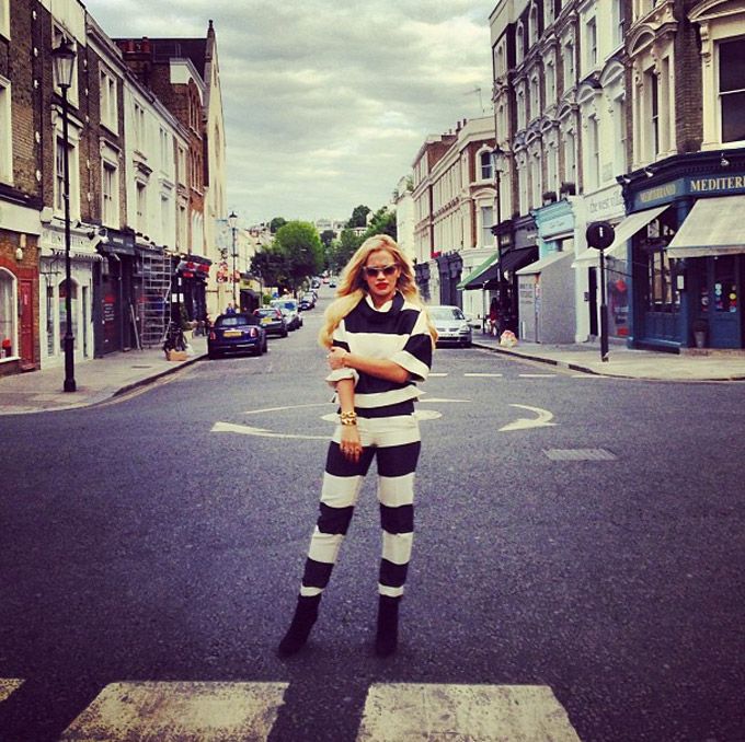 Musician and street style influencer, Rita Ora in Stella McCartney (Pic: Stella McCartney's Instagram)
