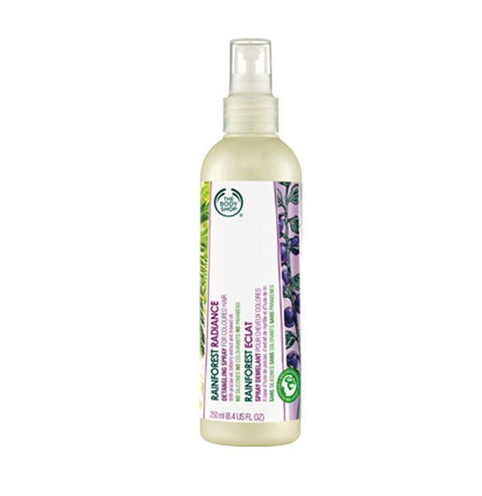 The Body Shop Rainforest Radiance Detangling Spray (Source: The Body Shop)