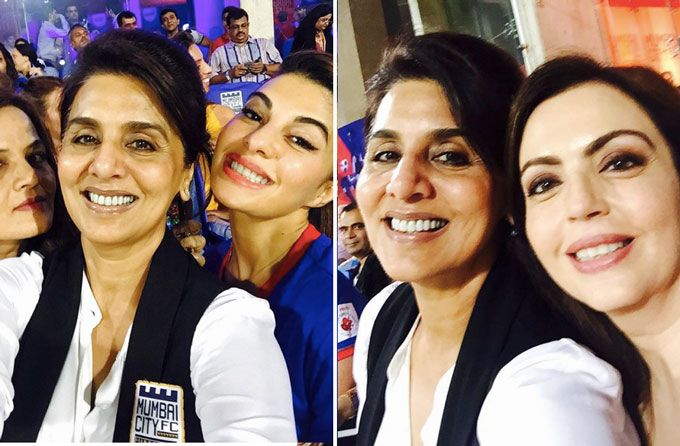 Neetu Kapoor Spends Sports Night With Jacqueline Fernandez & Neeta Ambani As They Support Ranbir Kapoor