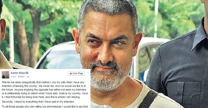 Aamir Khan Has Spoken! Read His Official Statement On The “Intolerance” Issue Here!