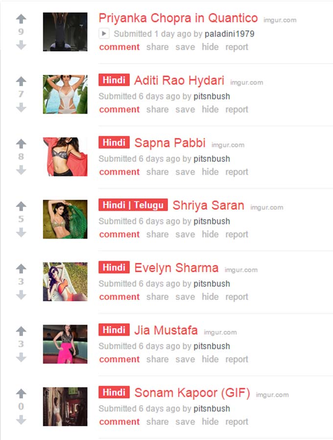 Erm There’s A Subreddit Dedicated To The Armpits Of Indian Actresses