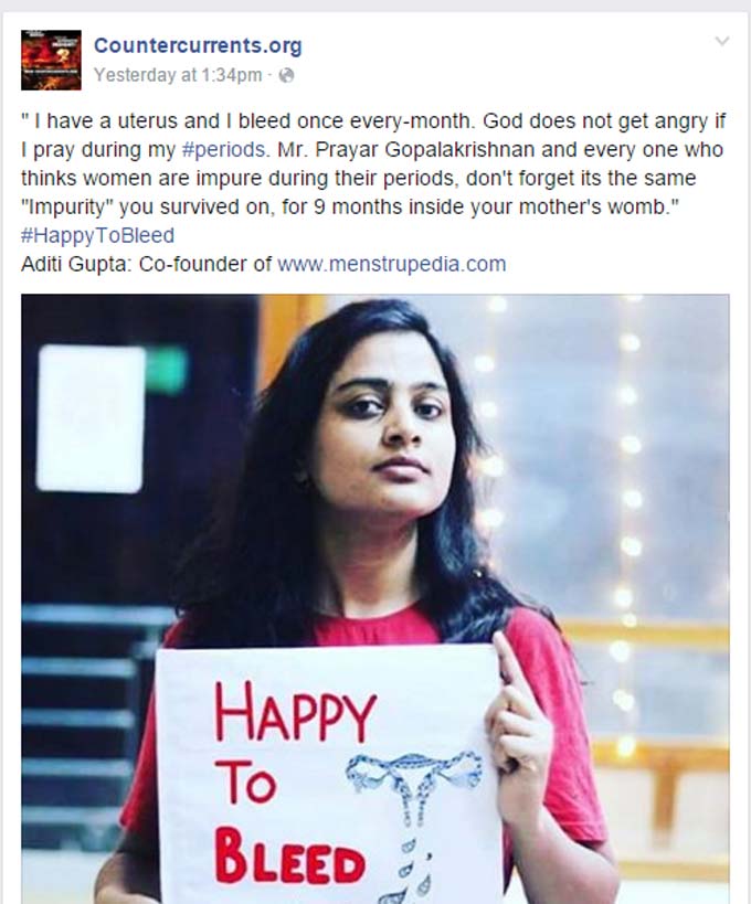 This Campaign To Stop Terming Menstruating Women As ‘Impure’ Is Gaining Major Momentum #HappyToBleed