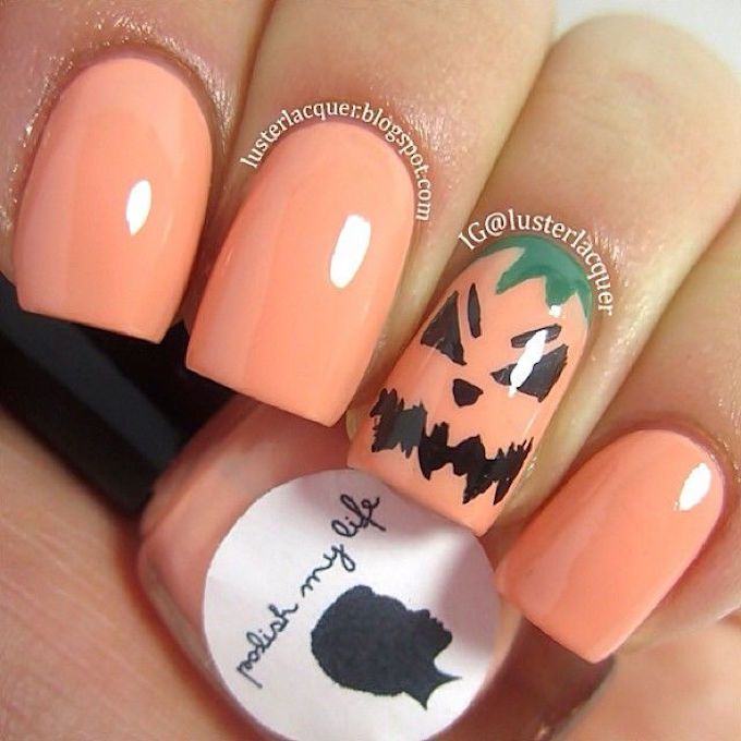 Halloween nail art (Source: Pinterest)