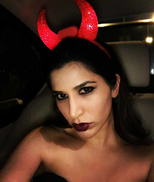 Sophie Choudry as the sexy devil