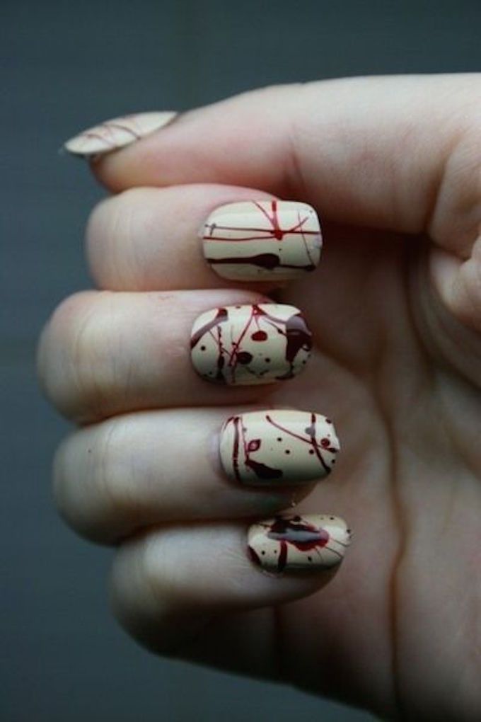 Halloween nail art (Source: Pinterest)