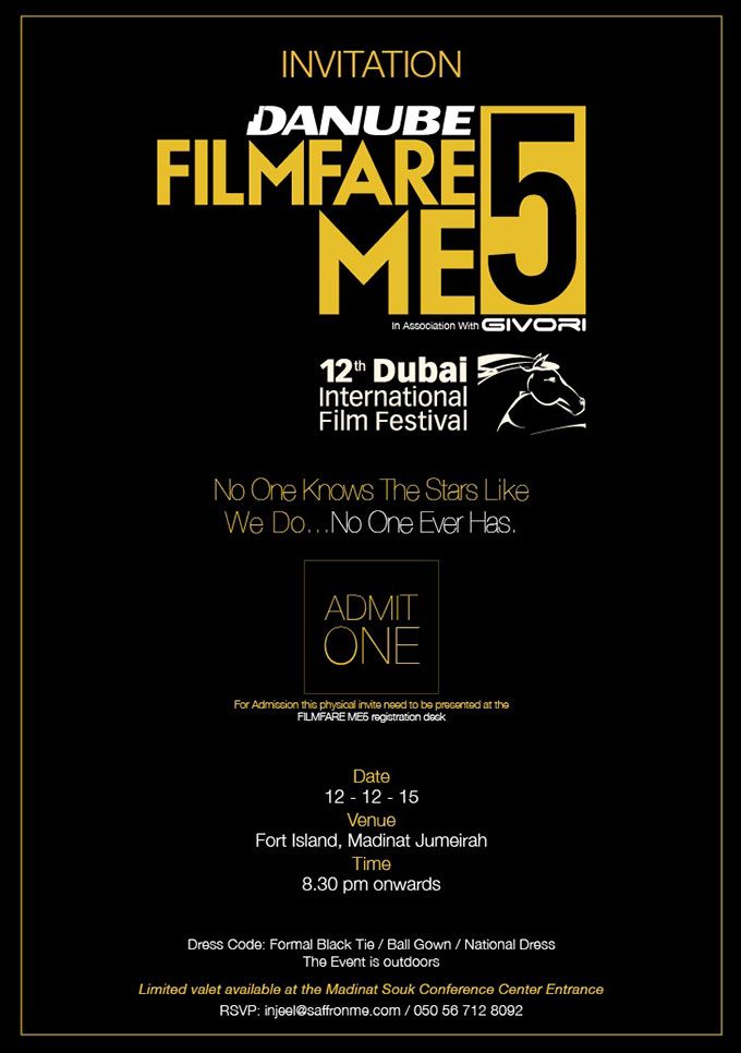 Filmfare Dubai 2015