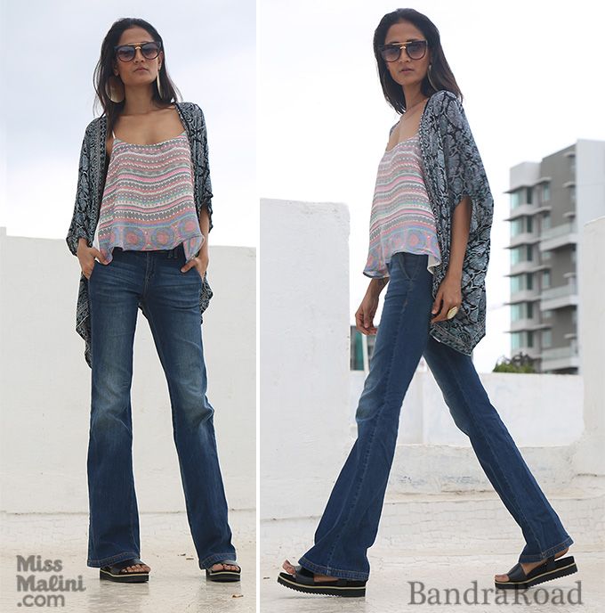 Go Bohemian with your flared denims.