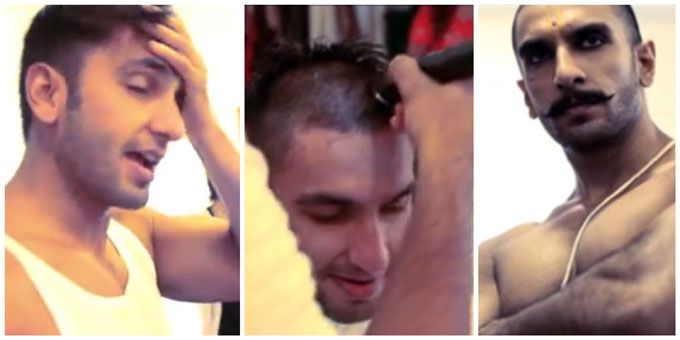 This Video Of Ranveer Singh Going Bald For Bajirao Mastani Is Super Intense!