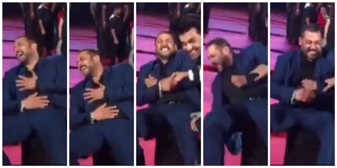 VIDEO: Hahaha! Salman Khan Fell Off His Chair Laughing – Literally!