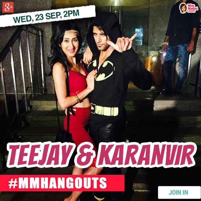 WATCH LIVE: #MMHangouts With Karanvir Bohra &#038; Teejay Sidhu!