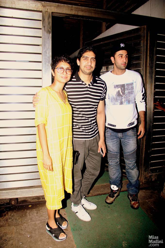 Kiran Rao,Ayan Mukerji and Ranbir Kapoor