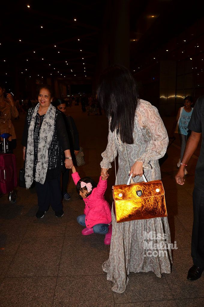 Photos: Aaradhya Was Clearly Not Happy About Leaving Cannes With Mommy Aishwarya Rai Bachchan