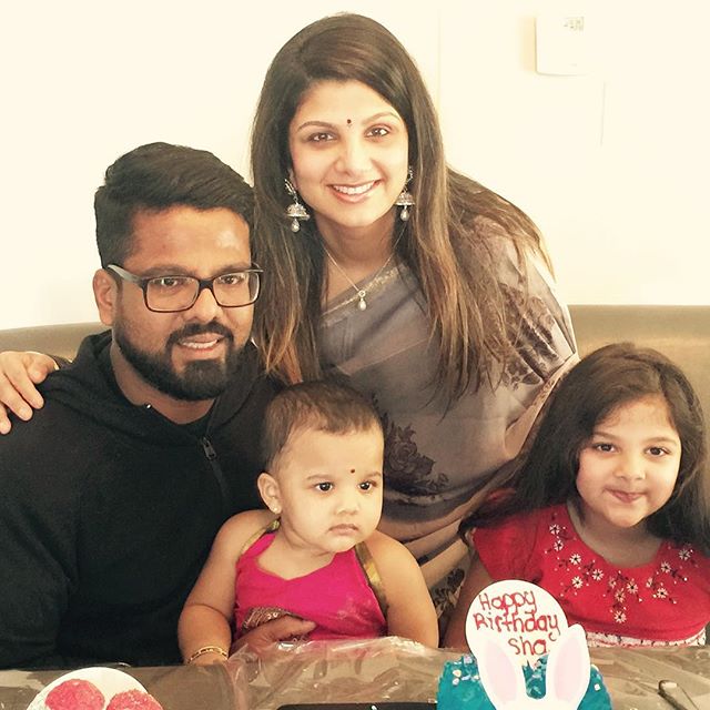 Rambha with her family | Source: Instagram |