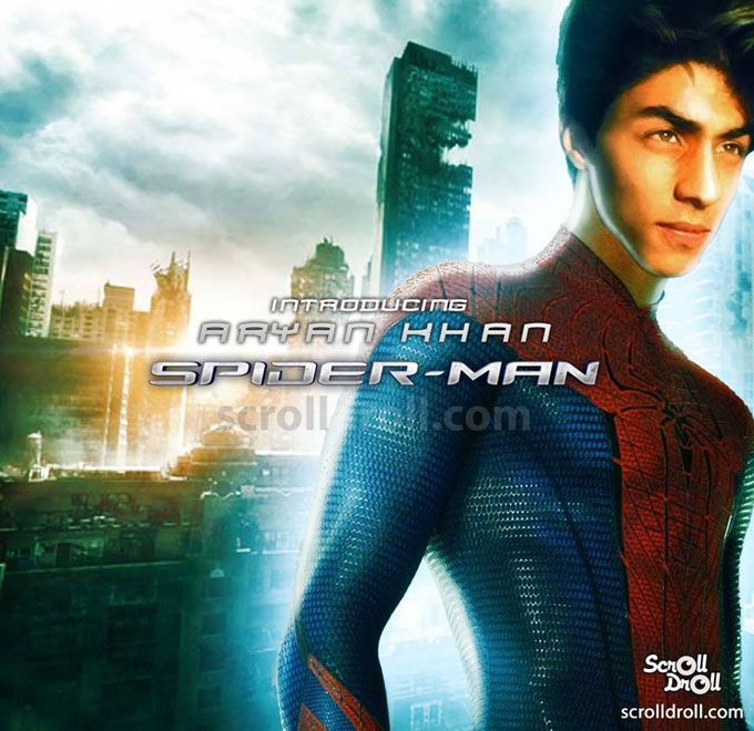 Aryan Khan as Spiderman