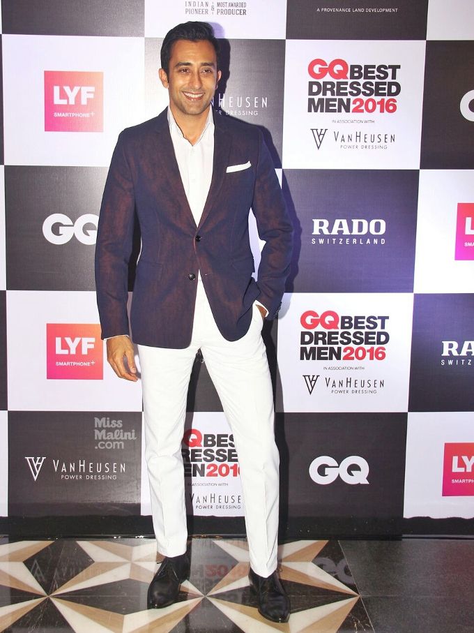 Rahul Khanna in Dior Homme S/S’16 at the 2016 GQ Best Dressed party