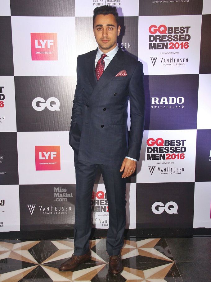 Imran Khan in Zegna, Tod’s and Tom Ford at the 2016 GQ Best Dressed party