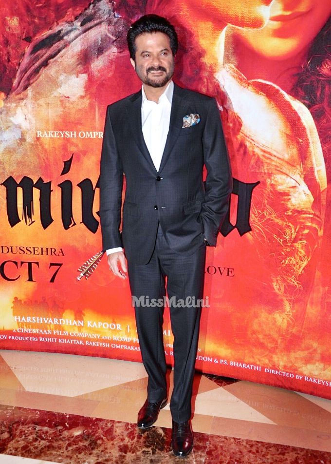 Anil Kapoor in Ermenegildo Zegna, Dolce & Gabbana and Dior Homme at the Mirzya music launch (Photo courtesy | Viral Bhayani)