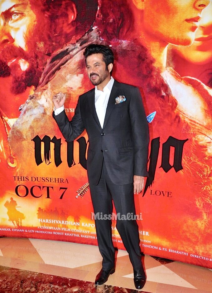Anil Kapoor in Ermenegildo Zegna, Dolce & Gabbana and Dior Homme at the Mirzya music launch (Photo courtesy | Viral Bhayani)