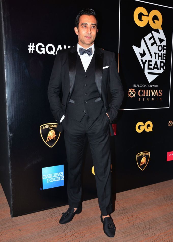 Rahul Khanna in Dolce & Gabbana, Gieves & Hawkes and Christian Louboutin at the 2016 GQ Men of the Year awards