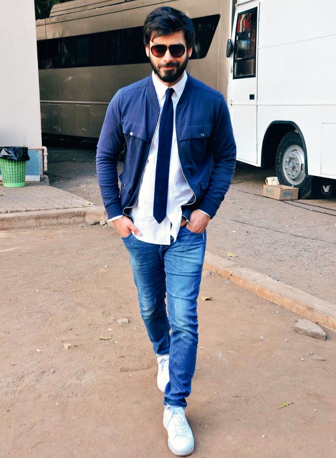 Fawad Khan in Koovs, Marks & Spencer, G-Star RAW, Diesel and Zara during Kapoor & Sons promotions (Photo courtesy | Viral Bhayani)