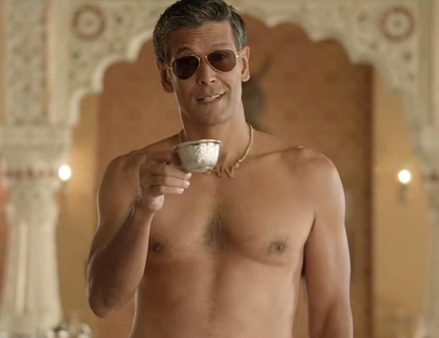 Milind Soman in an Old Spice ad